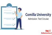 Comilla University admission circular 2019-20