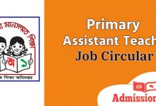 Primary Assistant Teacher Circular