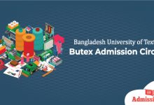 Butex admission Circular