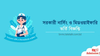 নার্সিং ভর্তি বিজ্ঞপ্তি